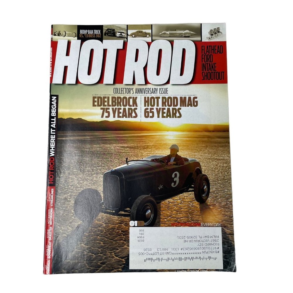 Hot Rod Magazine u January 2013 Collectors Anniversary Issue Race Car Enthusiast